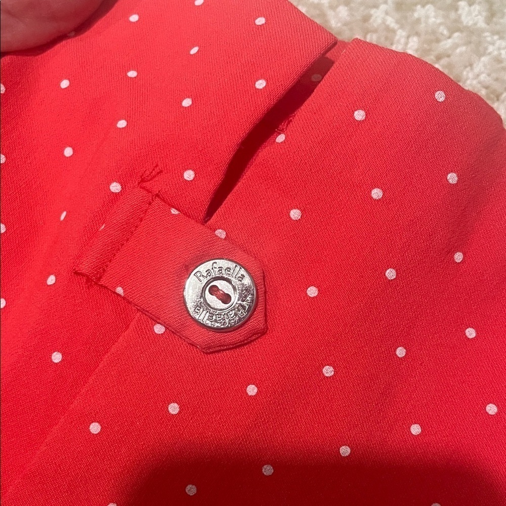Rafaella Coral Pants with White polka Dots - Picture 2 of 8